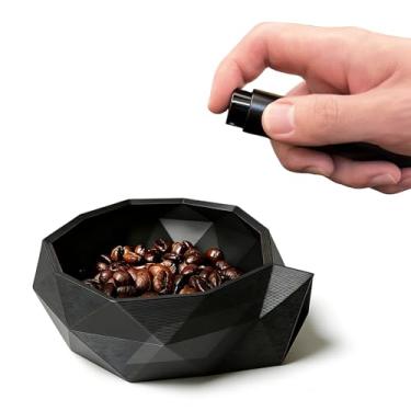 Imagem de Conjunto de copo dosador de grão de café e frasco de spray, kit de acessórios para spresso impresso em 3D, pulverizador redutor estático de 8 ml para café, uso doméstico (preto)