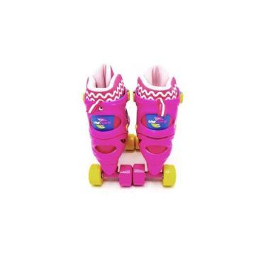 Imagem de Patins Infantil com Acessórios - Rosa - UNITOYS
