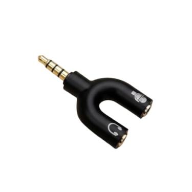 Imagem de Adaptador Y P2 para P3 3,5mm Splitter 2 Entradas Fone Microfone Divisor De Som Para Fone De Ouvido E Headset Compatível Com PC Smartphone Controle De Vídeo Game