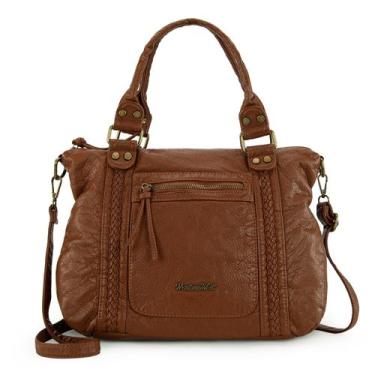 Imagem de Bolsa Hobo Montana West Crossbody em couro marrom para mulheres