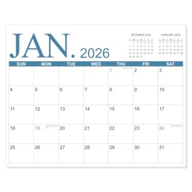 Imagem de Calendário magnético de geladeira 2025-2027 de novembro de 2025 a junho de 2027, o calendário mensal perfeito para a família ou cozinha, sazonal, 21 x 28 cm, quatro cores