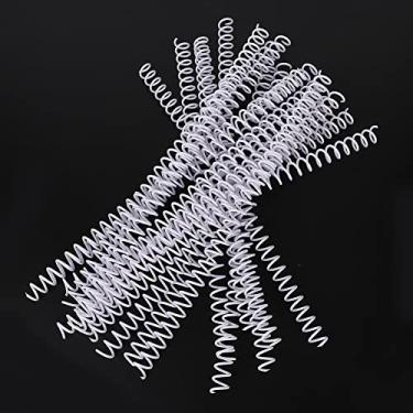 Imagem de GLOGLOW Anel de Ligação de Plástico, Fichário de Folhas Soltas Durável, 20 Pacotes de Anéis Espirais de 30 Furos para Papel A4, 13 Mm, Ideal para Uso Em Escritório e Escola (11mm * 30 furos brancos