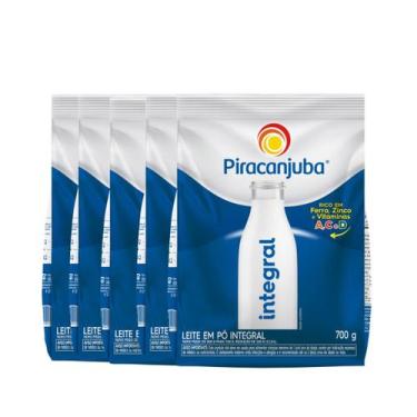 Imagem de Kit 5 Leite Em Pó Integral 700g - PIRACANJUBA