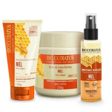 Imagem de Kit Mel Bio Extratus Máscara 250G + Finalizador + Umectante