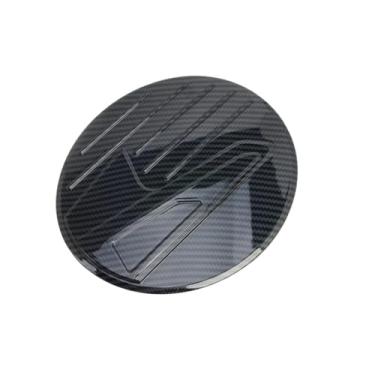 Imagem de Tampa do tanque de combustível cromada compatível com Mazda CX30 2020-2023 2024, padrão fibra de carbono, tampa de enchimento de óleo e gasolina,(Carbon Fiber pattem)