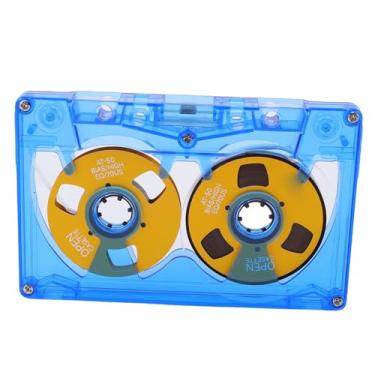 Imagem de Keenso Fita Cassete, Fita Férrica Vazia de 50 Minutos, Componentes do Carretel, Entusiastas da Música, Caixa Transparente, Ideal para Gravação de Armazenamento