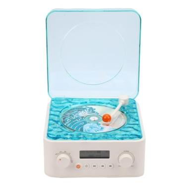 Imagem de Heayzoki Leitor de CD Portátil, Leitor de CD de Mesa Bluetooth Com 8 Ruídos Brancos e Luz, Diafragma de Graves de Canal Duplo HiFi Bateria de 4000mAh Suporta Entrada USB AUX para Quarto