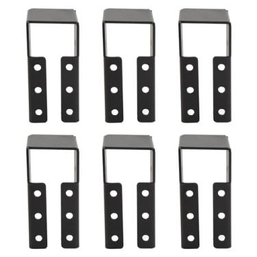 Imagem de Cryfokt O pó Resistente Escondido do Gancho da Viga Revestiu 24 Pces Ajustados para O Jogo de Instalação do Corrimão Balanço de Madeira 2x4in para Casas, Jardins