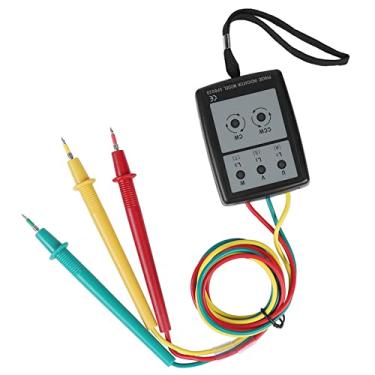 Imagem de Generic Indicador Digital de Rotação de Fase LED para Tensão CA Trifásica 60V-600V, Medidor de Sequência de Fase de Campainha Portátil para Eletricistas, Seguro e Confiável para Uso Industrial