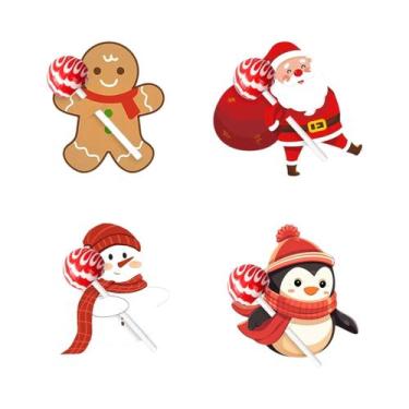 Imagem de Decoração De Natal Em Forma De Pirulito Para Árvore De Natal, Padrão D