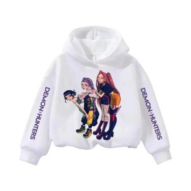 Imagem de Moletom Teenage KPop Demon Hunters Y2K De Manga Comprida, Roupa Casual