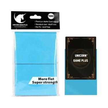 Imagem de Protetores De Cartas TCG Foscos Tamanho Padrão 100 Peças 66x91mm Para 