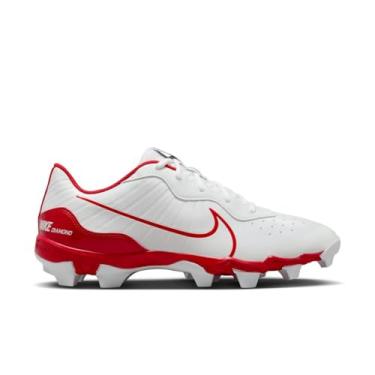 Imagem de Nike Chuteira de beisebol Alpha Huarache Keystone Low Rubber, Branco | Escarlate, 46