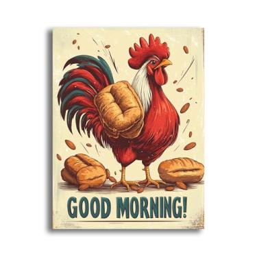 Imagem de Yomiie Kits de arte de diamante 5D para adultos, galo, bom dia, pintura de diamante, arte de animais, faça você mesmo, kits de brocas redondas completas, bordado, strass, cristal, cristal, artesanato,