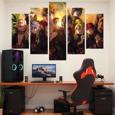 Imagem de Quadro decorativo Mosaico Anime - 5 peças - Sasuke, Kakashi, Akatsuki, Itachi, Hokage - 00 (09)