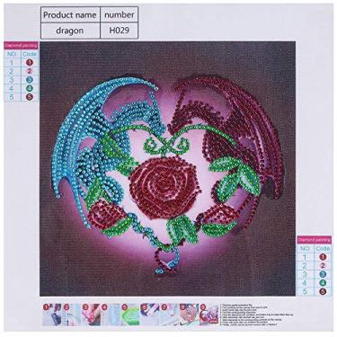 Imagem de Kits DIY 5D com Diamantes de Forma Especial Bordado Cristal Strass Artes Mosaico para Decoração Parede Residencial Presente Criativo Tela Alta Clareza