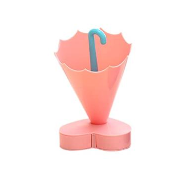 Imagem de Organizador de Escrivaninha Guarda-chuva Cartoon Materiais Escritório Itens Pequenos Aparência Bonita Mesa Limpa e Arrumada Pote Pincéis ABS Decorativ