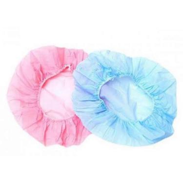 Imagem de Touca Plástica Para Banho Rafaini Confortável E Prática com 2 unidades
