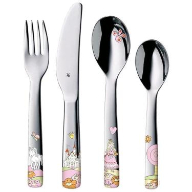 Imagem de Conjunto de Talheres Infantis 4 Peças em Aço Inoxidável, Princesa Anneli, WMF