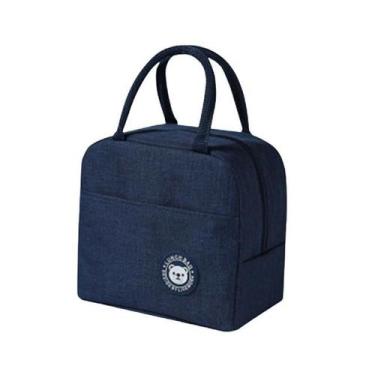 Imagem de Bolsa Térmica de Mão Lancheira Marmita Viagem Piquenique - Sem Marca, 
