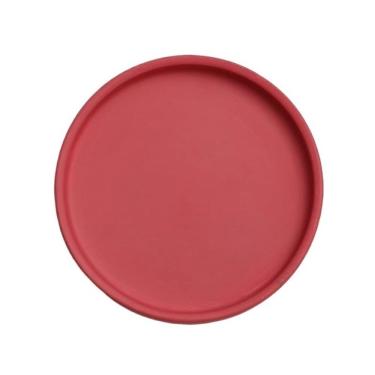 Imagem de Pires de plantas Bandejas redondas para plantas domésticas, pires de cerâmica para sala estar e varanda(Red,Grande)