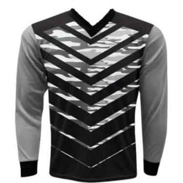 Imagem de Camisa Goleiro Roma Com Espuma No Cotovelo Acolchoada Adulto-Unissex