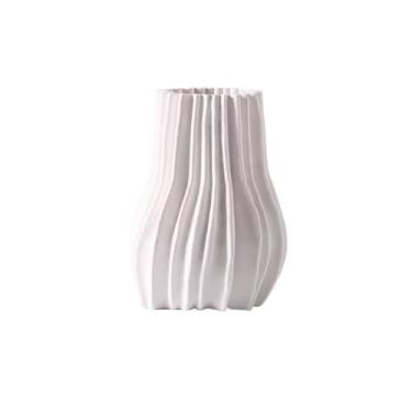 Imagem de Vasos de flores Vaso decorativo de cerâmica para flores, ideal para mesa moderna, estante, sala estar, decoração prateleira ou lareira Vaso de cerâmica