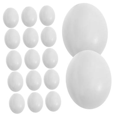 Imagem de LIOOBO 10 peças de ovos de galinha realistas grandes para chocadeira de caça de páscoa adereço de ninho de pássaro