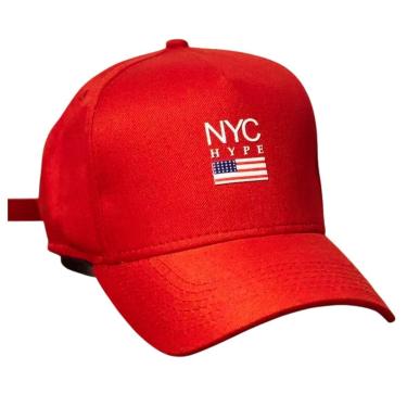 Imagem de Boné Aba Curva NYC Hype Fitão Original Strapback New York City Bandeira-Unissex
