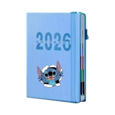 Imagem de Calendário Planner Stitch Disney 2026, Caderno De Planejamento Diário,