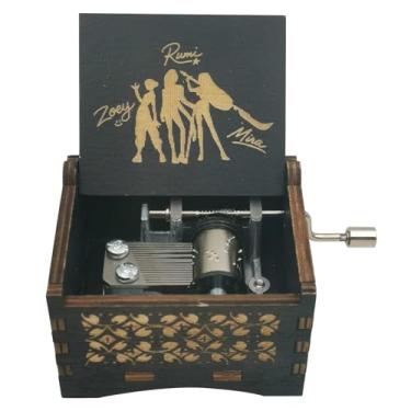 Imagem de STARRUM Caixa de música Demones Golden Hand Crank Hunters Laser Design Caixa Musical para homens e mulheres, presentes de aniversário e Natal (manivela 291-BJ5)