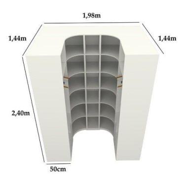 Imagem de Kit Closet Armário Colmeia Cabideiro M79 Loja Roupa Closet - VETORIAL 