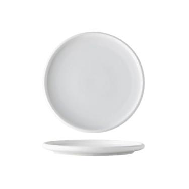 Imagem de Pratos de cerâmica prato de vegetais prato de jantar de alta qualidade prato de buffet de alto valor prato comercial requintado louça prato de jantar (branco, 25,4 cm)