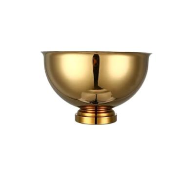 Imagem de Balde de gelo de luxo de aço inoxidável redondo grande para vinho tinto, champanhe, cerveja, vinho, cerveja, champanhe, champanhe (dourado)