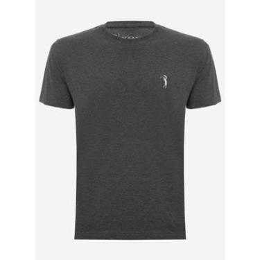 Imagem de Camiseta Aleatory Lisa Cinza Mescla-Masculino