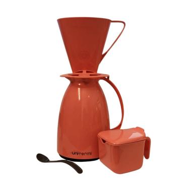 Imagem de Kit Café Prático Garrafa Suporte Açucareiro Rosa - Unitermi