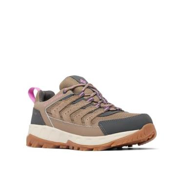 Imagem de Columbia Tênis feminino Strata Trail Low impermeável marrom para caminhada, Patch de ar...