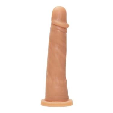 Imagem de Prótese Realística Maciça 19,5 X 4Cm Brinquedo Adulto Dildo Robusta Textura Suave MAN06 (NATURAL)