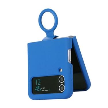 Imagem de Fabater Z Flip 3 5G 2021 Modelo Anti Arranhões Slim Capa Protetora à Prova de Choque para Uso Diário Adequada para Z Flip 3 (Azul)