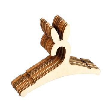 Imagem de Cabides De Madeira Para Bebês De 9 Polegadas, 20 Peças, Design Liso De