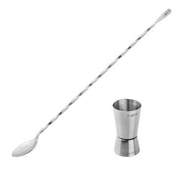 Imagem de Dosador Duplo Drinks e Colher Bailarina Inox Utensilios Bar