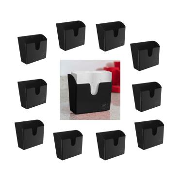 Imagem de Porta Guardanapo de Mesa Preto Compacto Bar Restaurante 10un