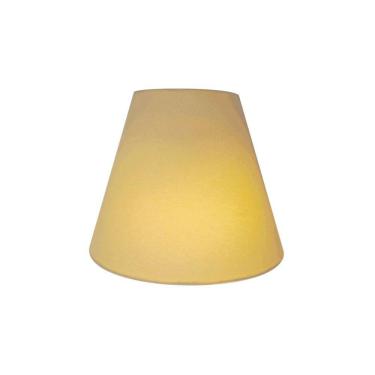 Imagem de Arandela Retro Cone Vivare Md-2001 Cúpula Em Tecido 25-26x13cm - Bivolt Algodão-crú 127-220v