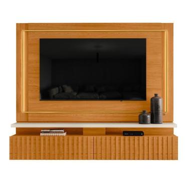 Imagem de Painel Home Suspenso Gaia Cinamomo Off White Para Tv Até 75 Madetec Cinamomo Off White