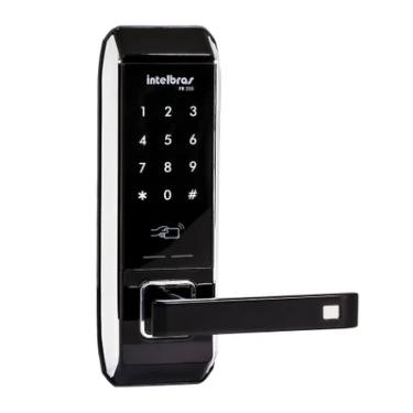 Imagem de Fechadura Digital Intelbras FR320 de Embutir Com Senha + 5 Chaveiros de Proximidade Até 4 Senhas