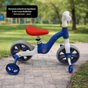 Imagem de Bicicleta Infantil De Equilíbrio 2 Em 1 Com Rodinhas - Unitoys