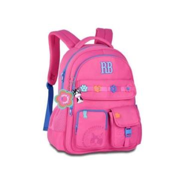 Imagem de Mochila Costas Flower Power Rosa - Rebecca Bonbon