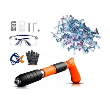 Imagem de Pistola De Pino Fixação + 120 Pregos Ação Direta Finca Pino - Exbom