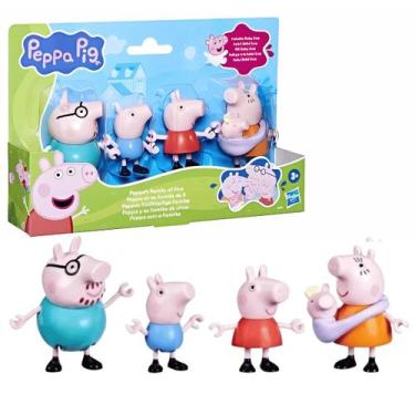 Imagem de Conjunto Familia da Peppa Pig Com 5 Figuras Hasbro, Peppa Pig