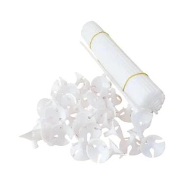 Imagem de Suporte De Balão De Látex Branco De 30cm Com Copo Para Decoração De Ca